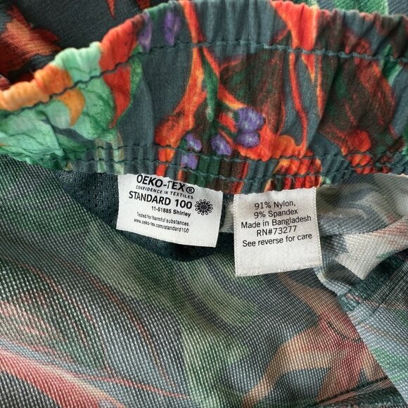 APT. 9 Shorts Mens XL Premier Flex Elastic Waist Performance 7" Tropical Green - Picture 4 of 8